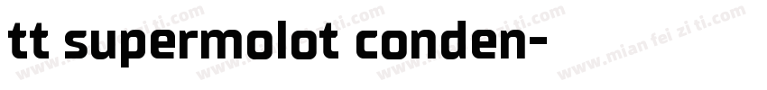 tt supermolot conden字体转换
